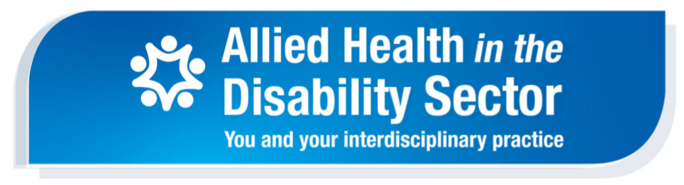 Allied Health in the Disability Sector banner