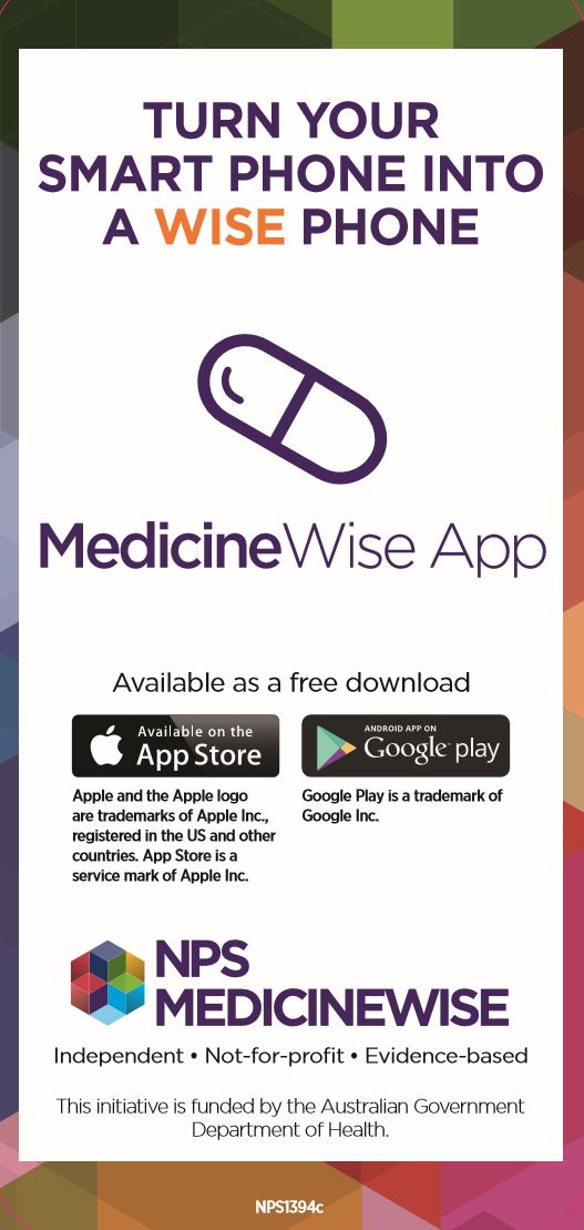 MedicineWise app Back