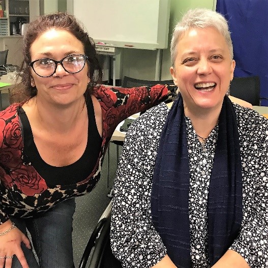 Faye Jackson from Community Connections and Lou Bannister from WIC Steering Group